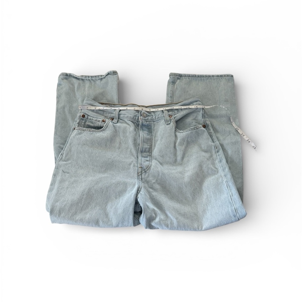 🔥Levi’s Ribcage Straight Ankle Jeans | Size 31 | Light Wash Distressed - Picture 5 of 11